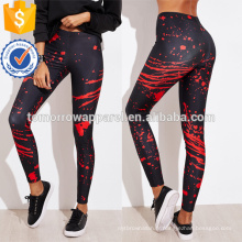 Jambières d&#39;impression abstraite multicolore OEM / ODM fabrication en gros de mode femmes vêtements (TA7038L)